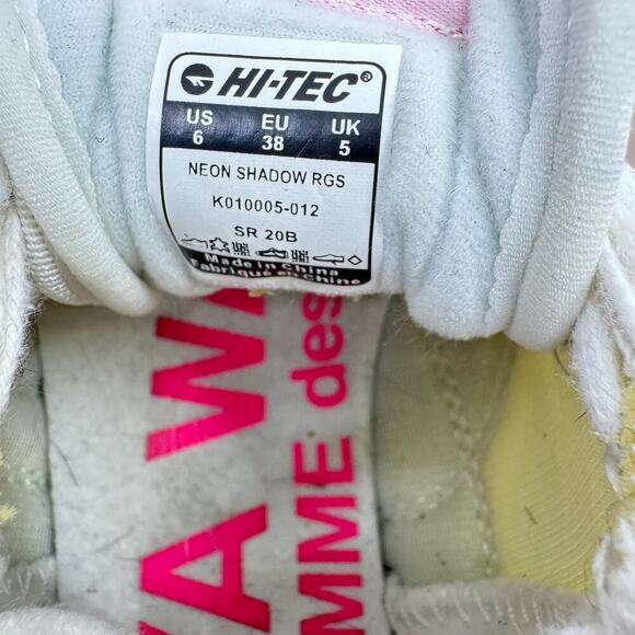 HTS74 X CDG / JUNYA WATANABE SS20 RTW Hi-Tec Neon Shadow RSG Platform Sneakers - Picture 10 of 14